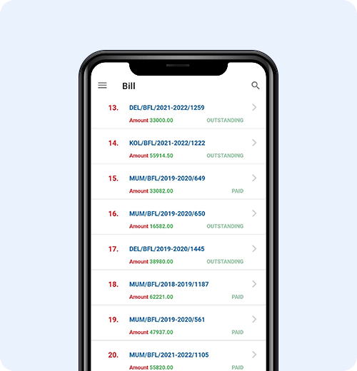 MCO Legals APP Bill Management